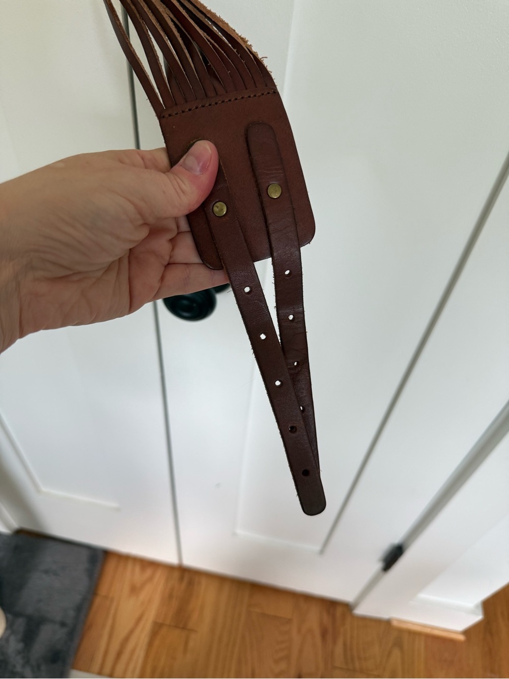 J. Crew wide leather belt - Picture 2 of 4